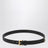 Black Saffiano leather belt
