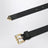 Black Saffiano leather belt