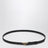 Black Saffiano belt with triangle logo