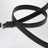Slim black leather belt