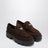 Mocassins en daim marron foncé