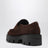 Mocassins en daim marron foncé