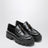 Mocassino nero in pelle spazzolata