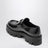 Mocassino nero in pelle spazzolata