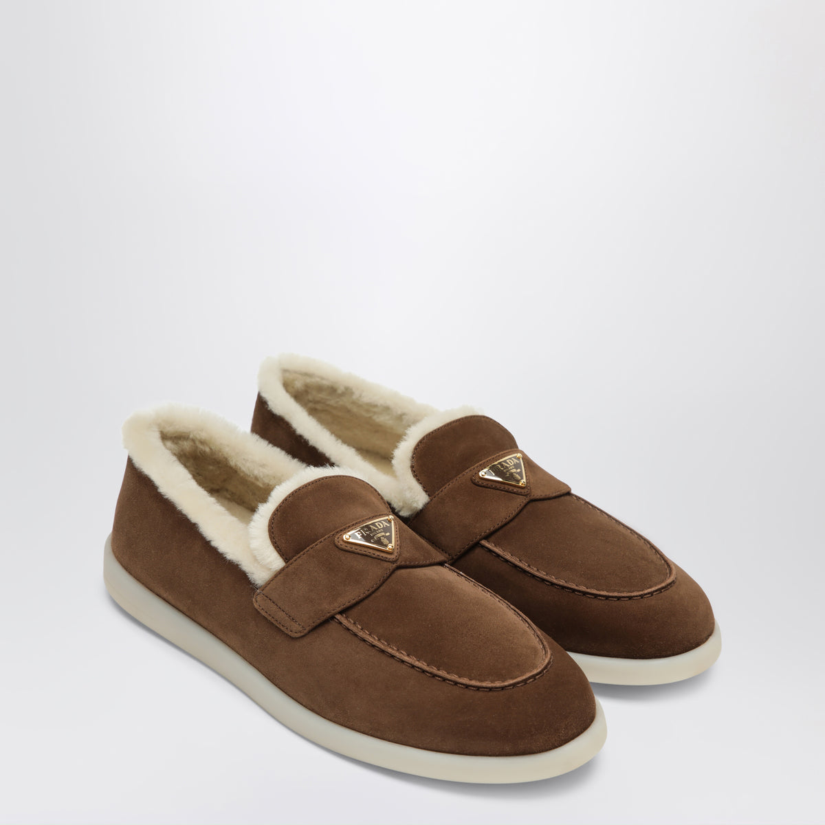 Cocoa suede moccasins