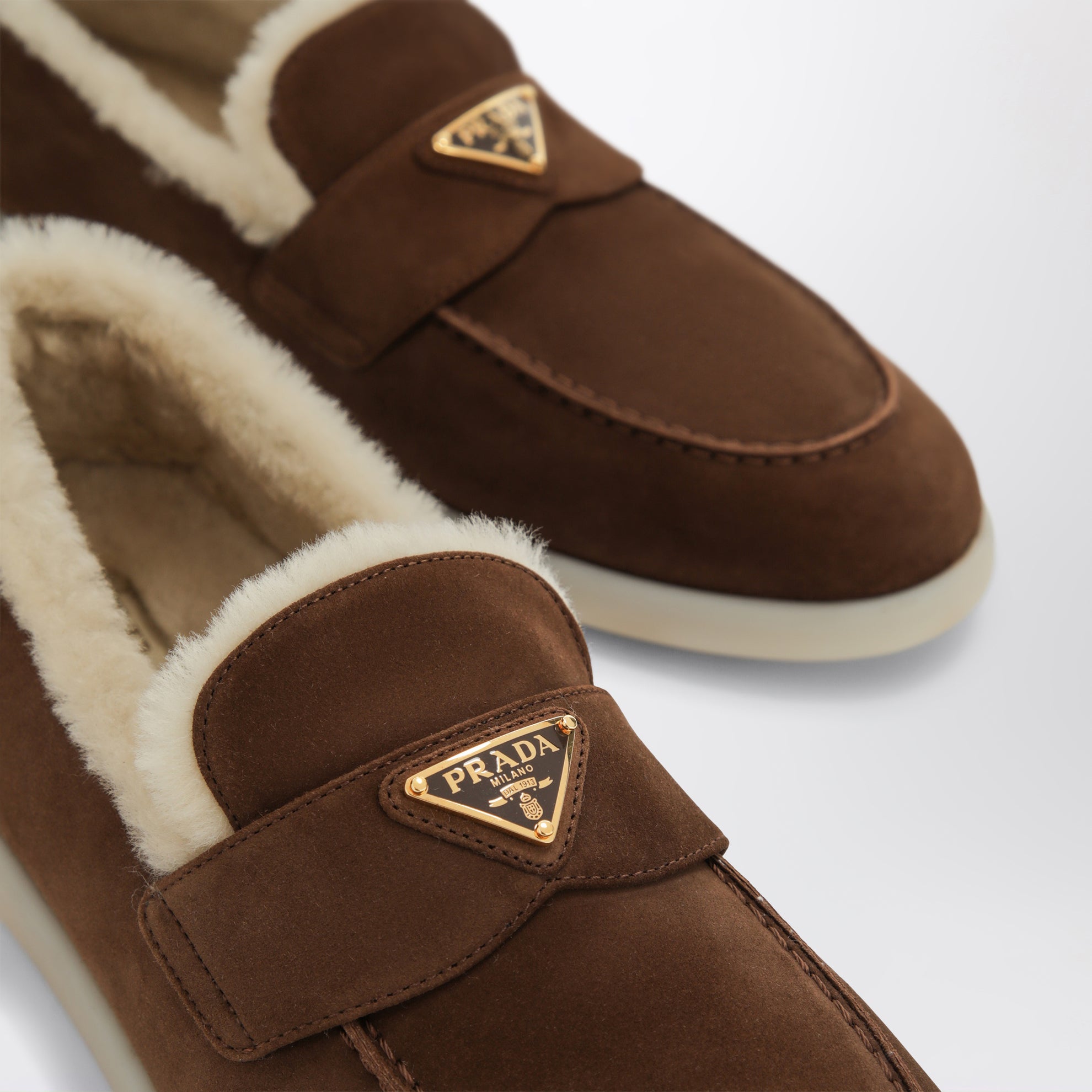 Cocoa suede moccasins