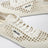 Sneakers Collapse in maglia crochet avorio
