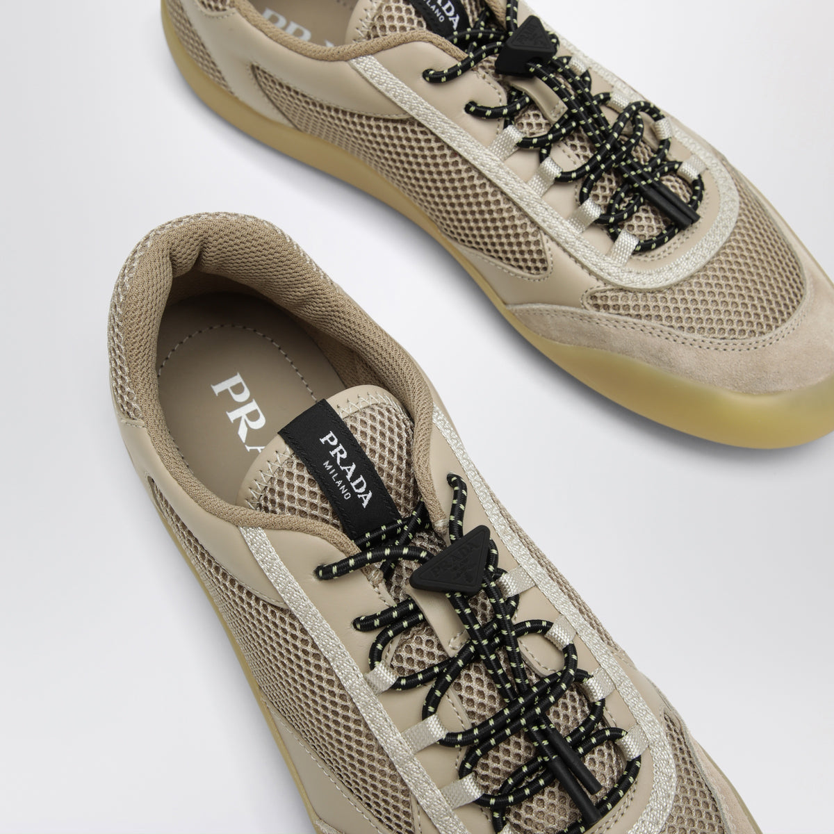 Desert-coloured Speedrock trainers in mesh fabric