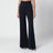 Navy Wide Leg trousers in virgin wool