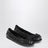 Black patent leather ballet flats with bow