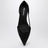 Ballerina nera in raso con cut out