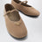 Ballerine in pelle scamosciata color sabbia