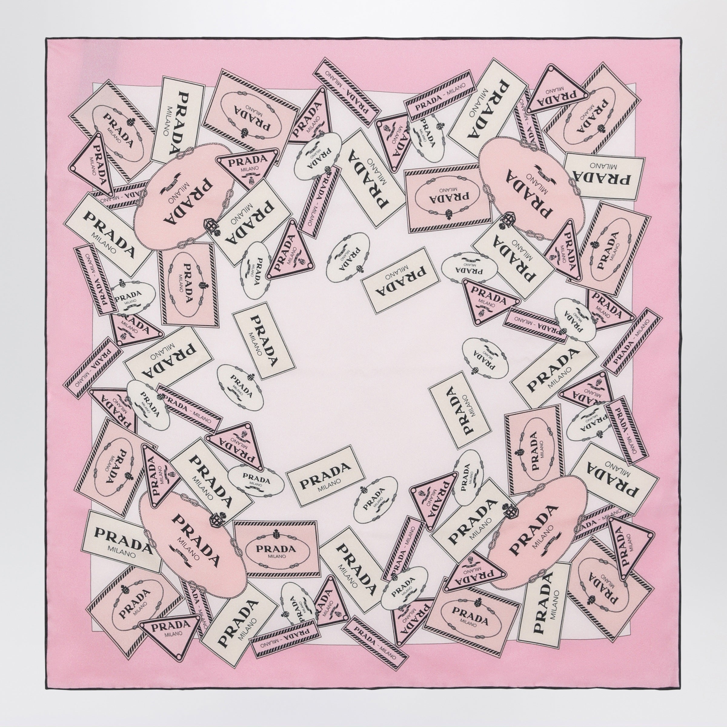 Prada Printed silk twill scarf 55 pink | TheDoubleF