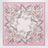 Bedrucktes Seidentwill-Tuch 55 rosa