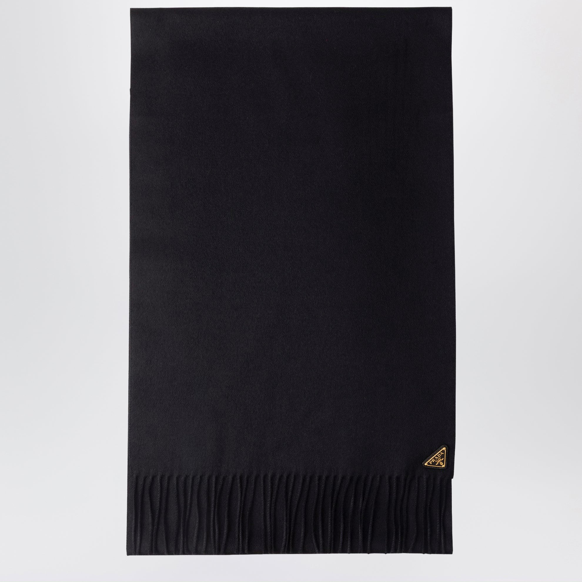 Sciarpa in seta e cashmere nera
