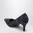 Blauer gestrickter Pumps