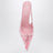 Décolleté slingback rosa in seta e viscosa