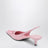 Décolleté slingback rosa in seta e viscosa