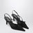 Escarpins slingback noirs en daim