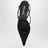 Escarpins slingback noirs en daim