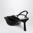 Escarpins slingback noirs en daim