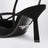 Escarpins slingback noirs en daim