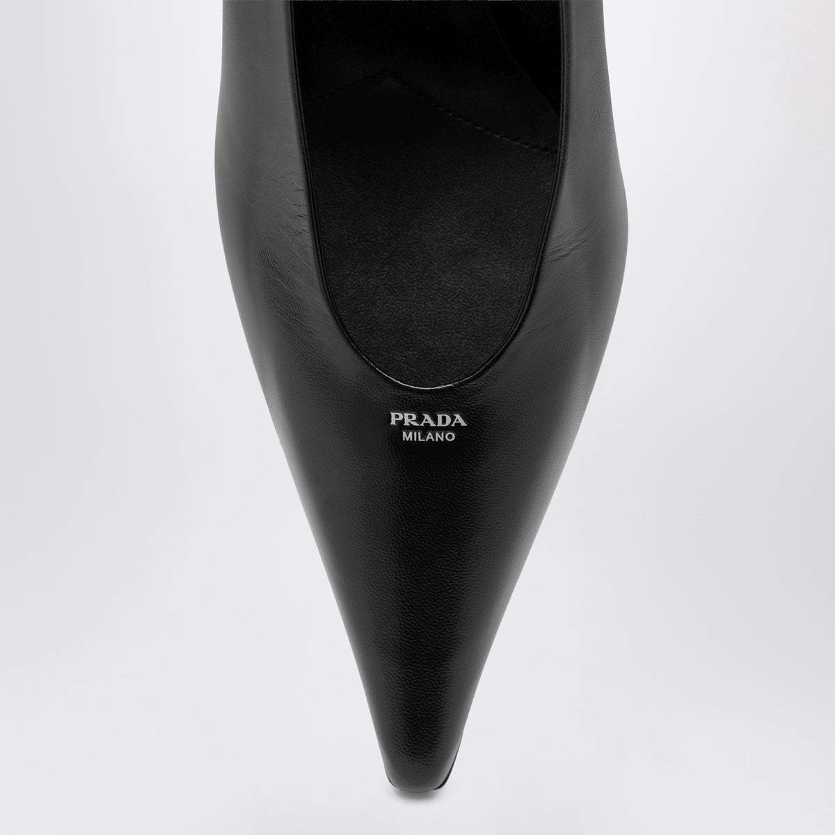 Décolleté nere in pelle