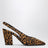 Escarpins slingback en poulain à imprimé léopard