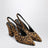 Escarpins slingback en poulain à imprimé léopard