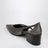 Slate grey satin décolleté with cut out