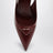 Décolleté slingback in pelle spazzolata color porpora