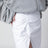 Mini-jupe asymétrique blanche en coton mélangé