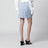 Light blue striped mini skirt