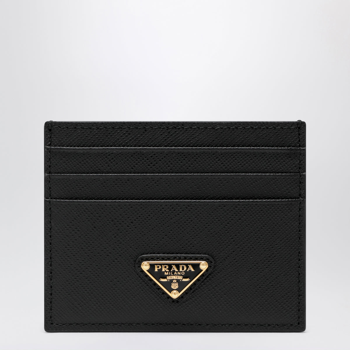 Black Saffiano card holder