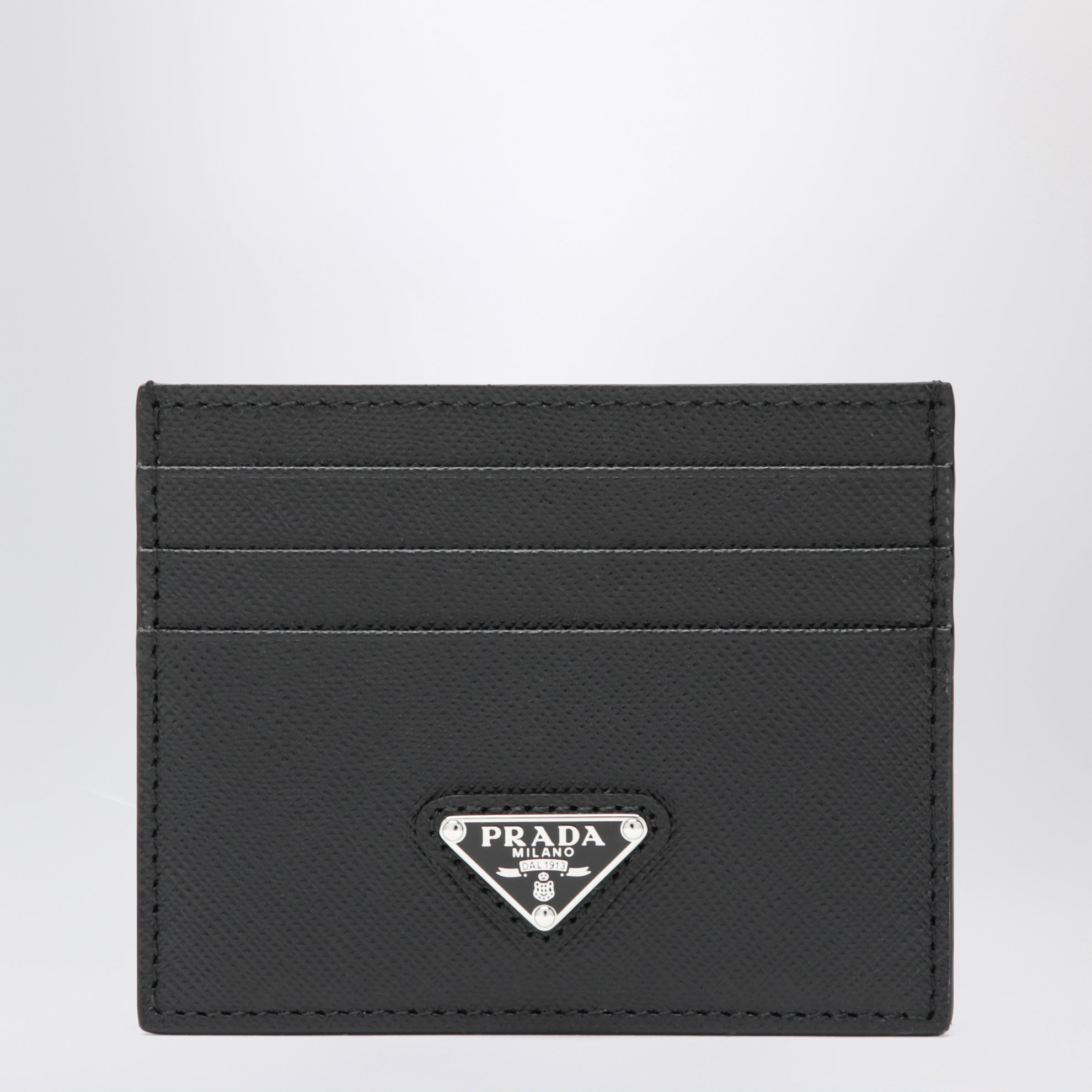 Black Saffiano card holder