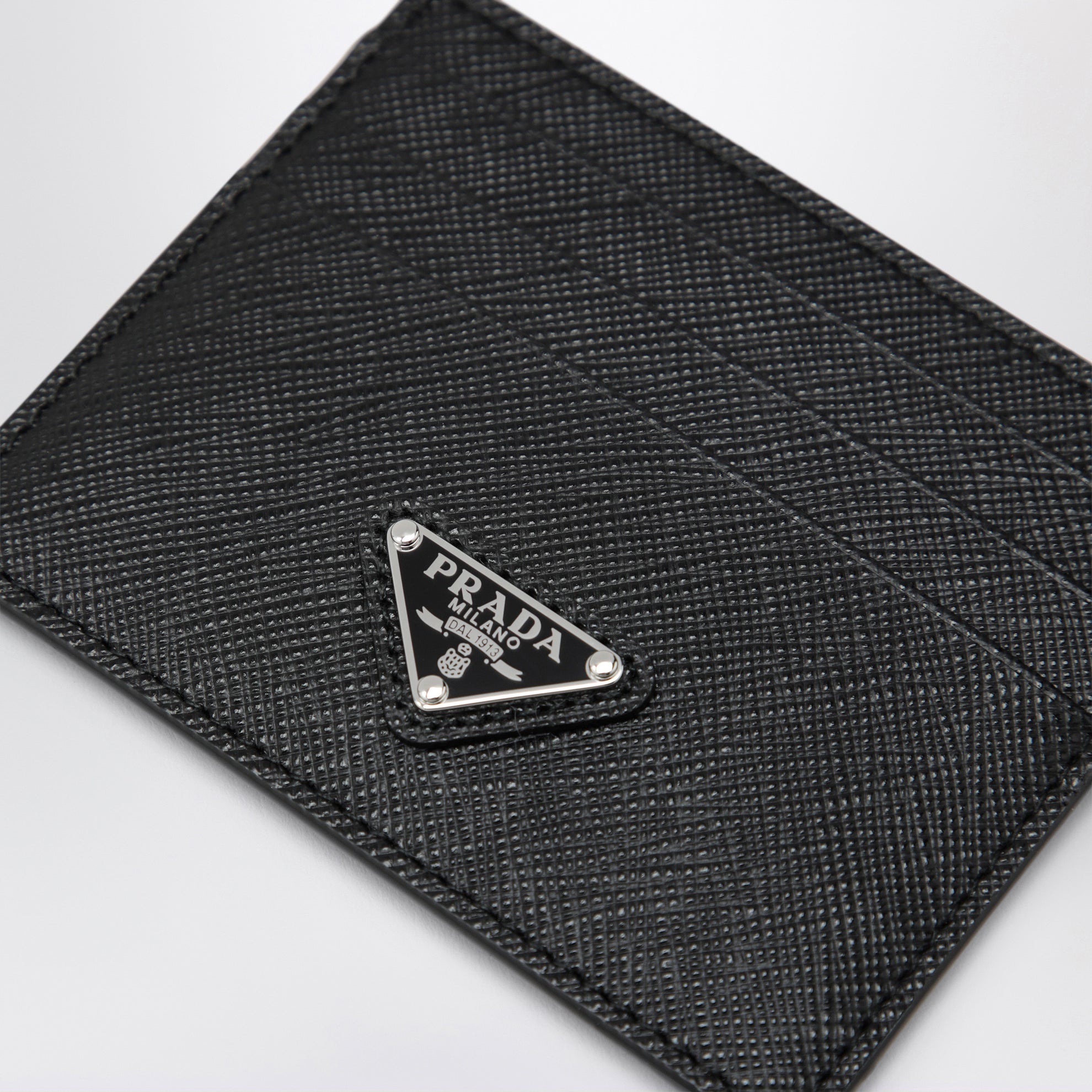 Black Saffiano card holder