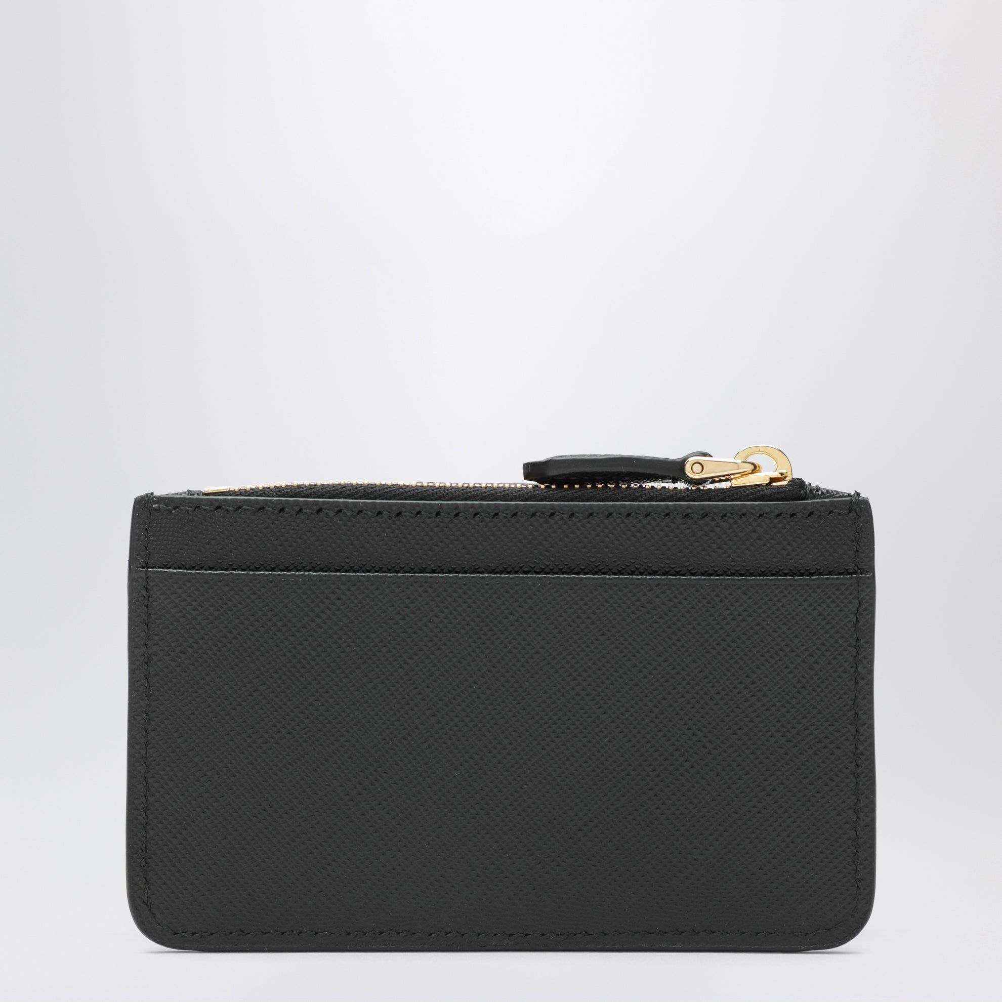 Black Saffiano leather card holder