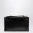Porte-cartes zippé en cuir noir