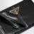 Porte-cartes zippé en cuir noir