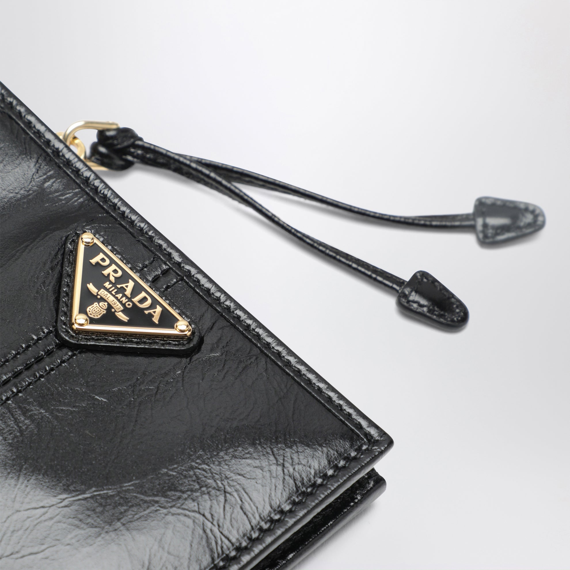 Black leather small wallet