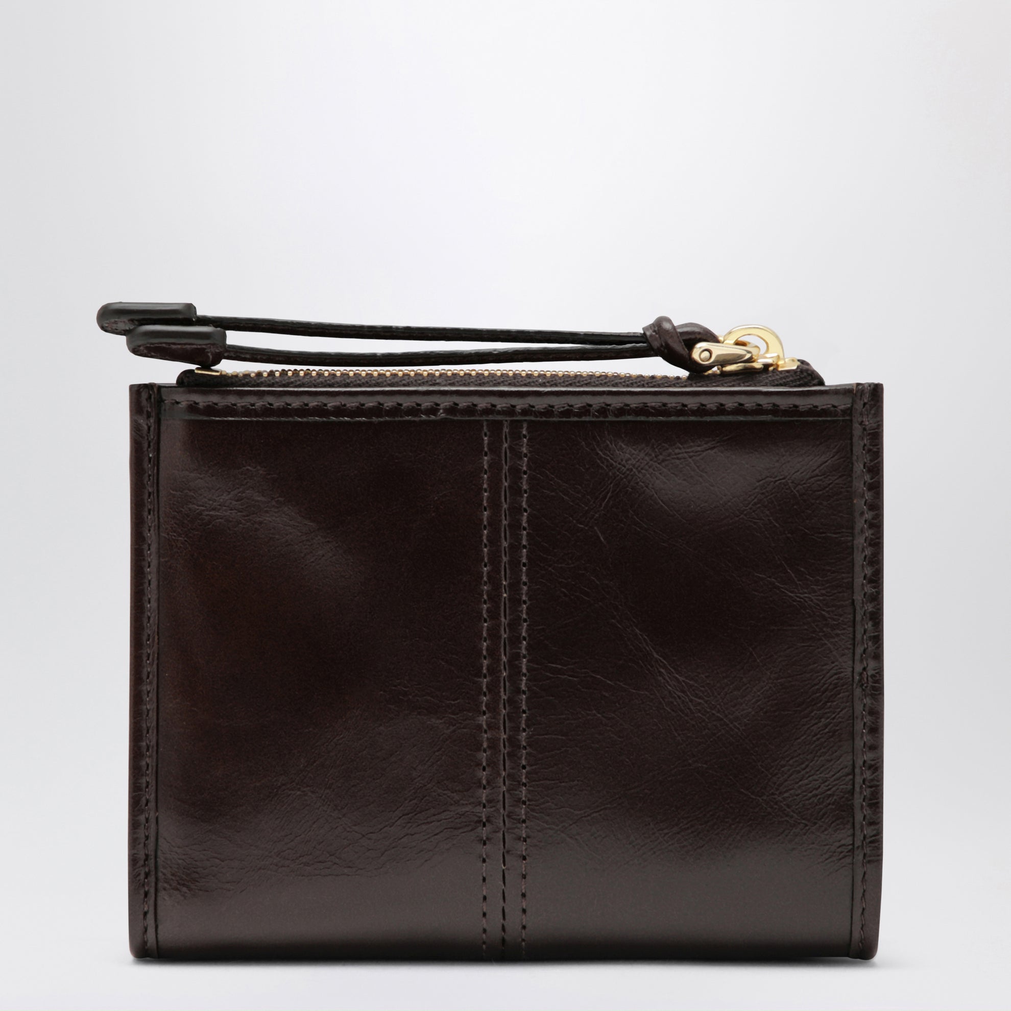 Small Dark Brown Leather Wallet