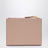 Powder pink Saffiano leather wallet