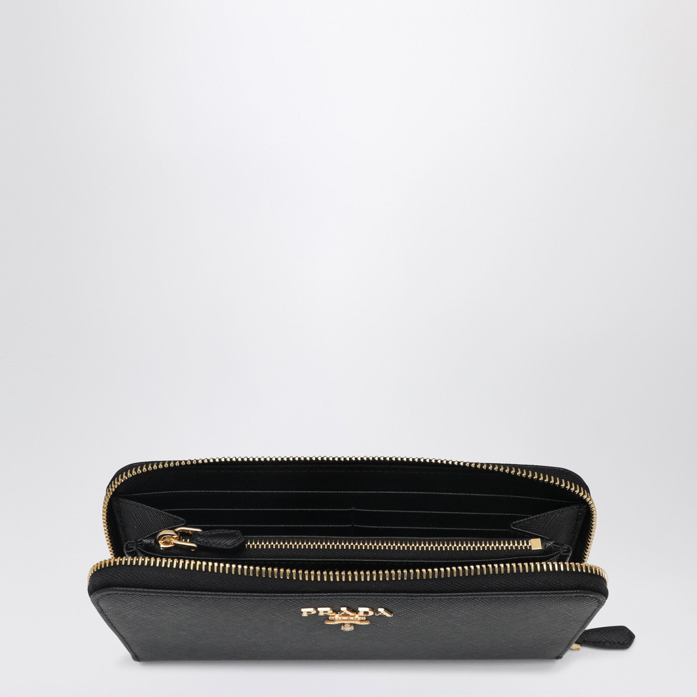 Large black Saffiano wallet