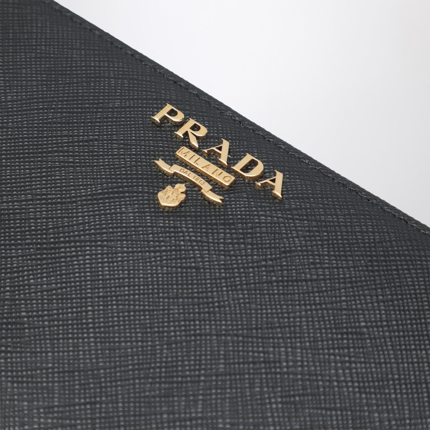 Large black Saffiano wallet