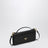 Black Saffiano wallet with shoulder strap