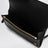 Black Saffiano wallet with shoulder strap