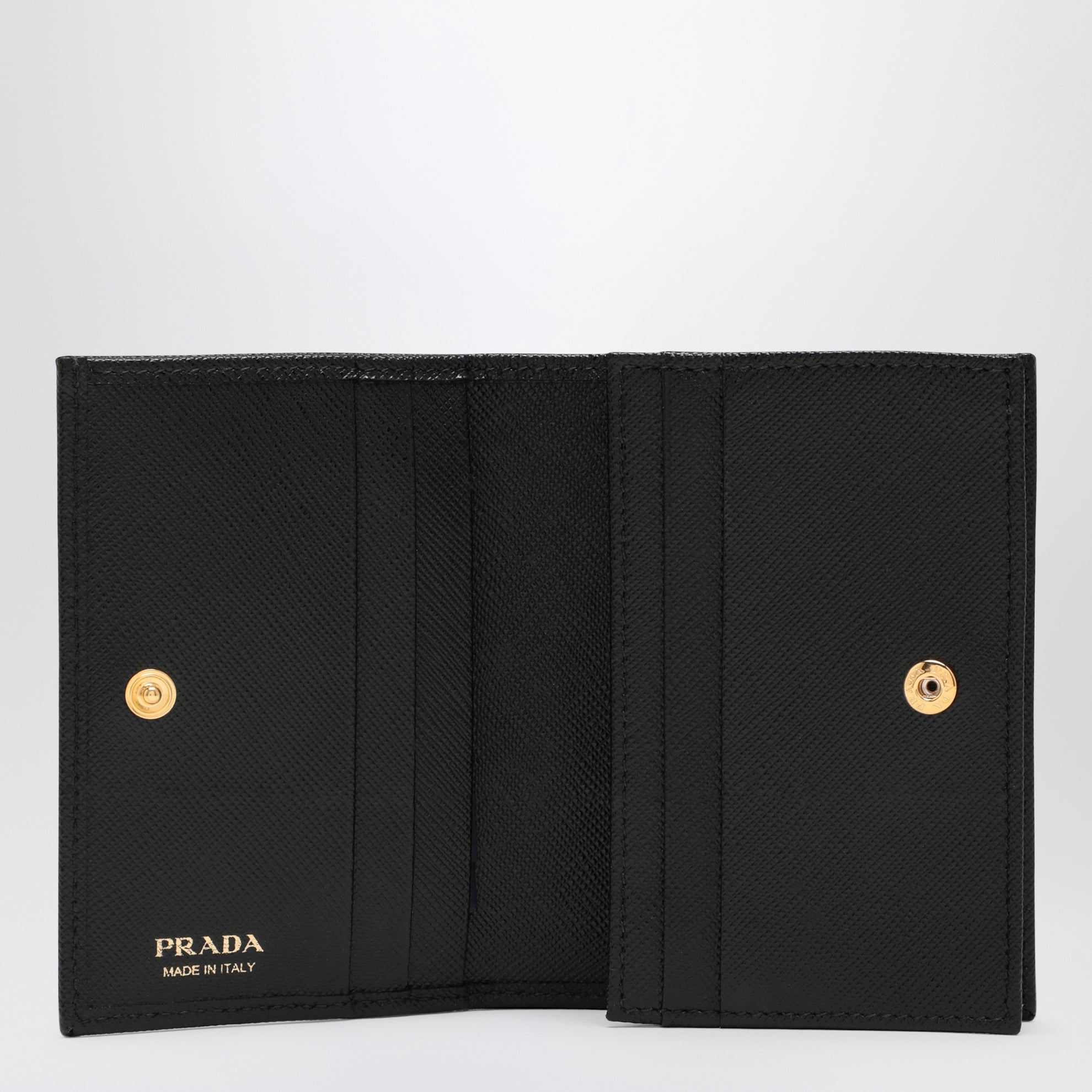 Black Saffiano leather small wallet