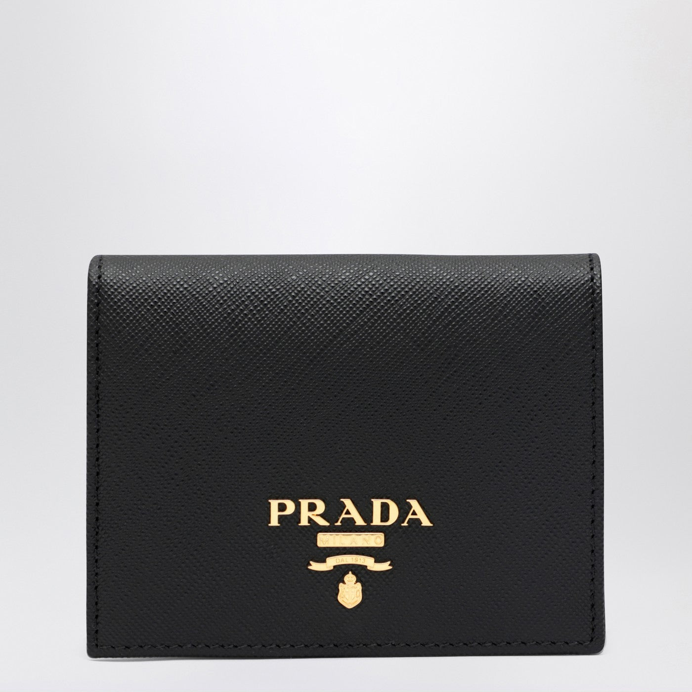 Black Saffiano leather small wallet