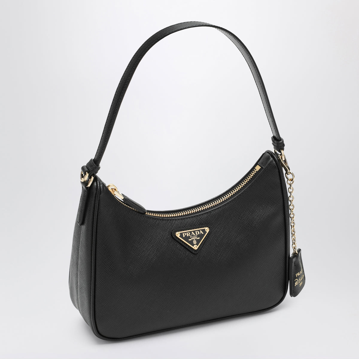 Re-Edition 2005 Mini Bag in Black Saffiano Leather