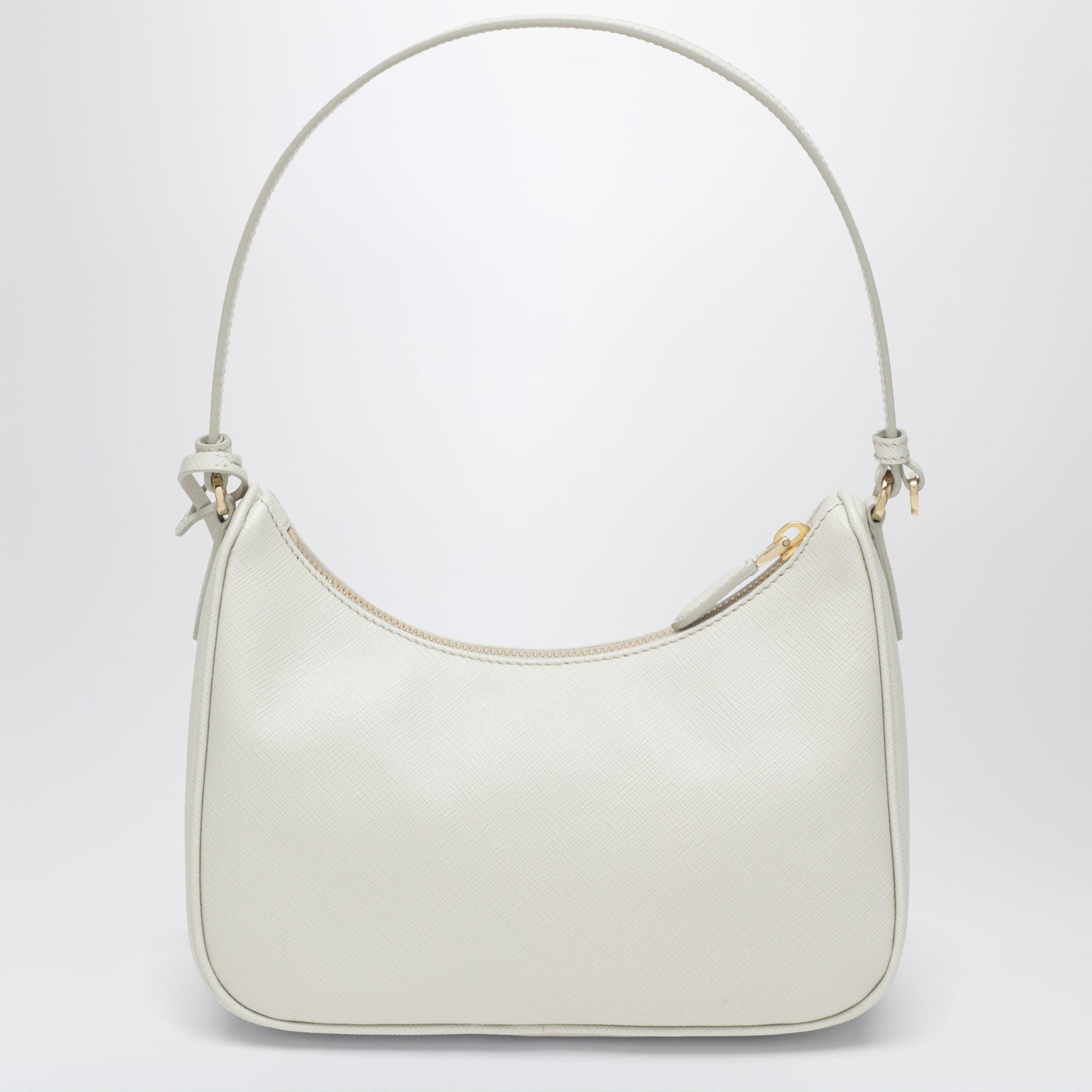 Mini borsa Prada Re-Edition 2005 in Saffiano color talco